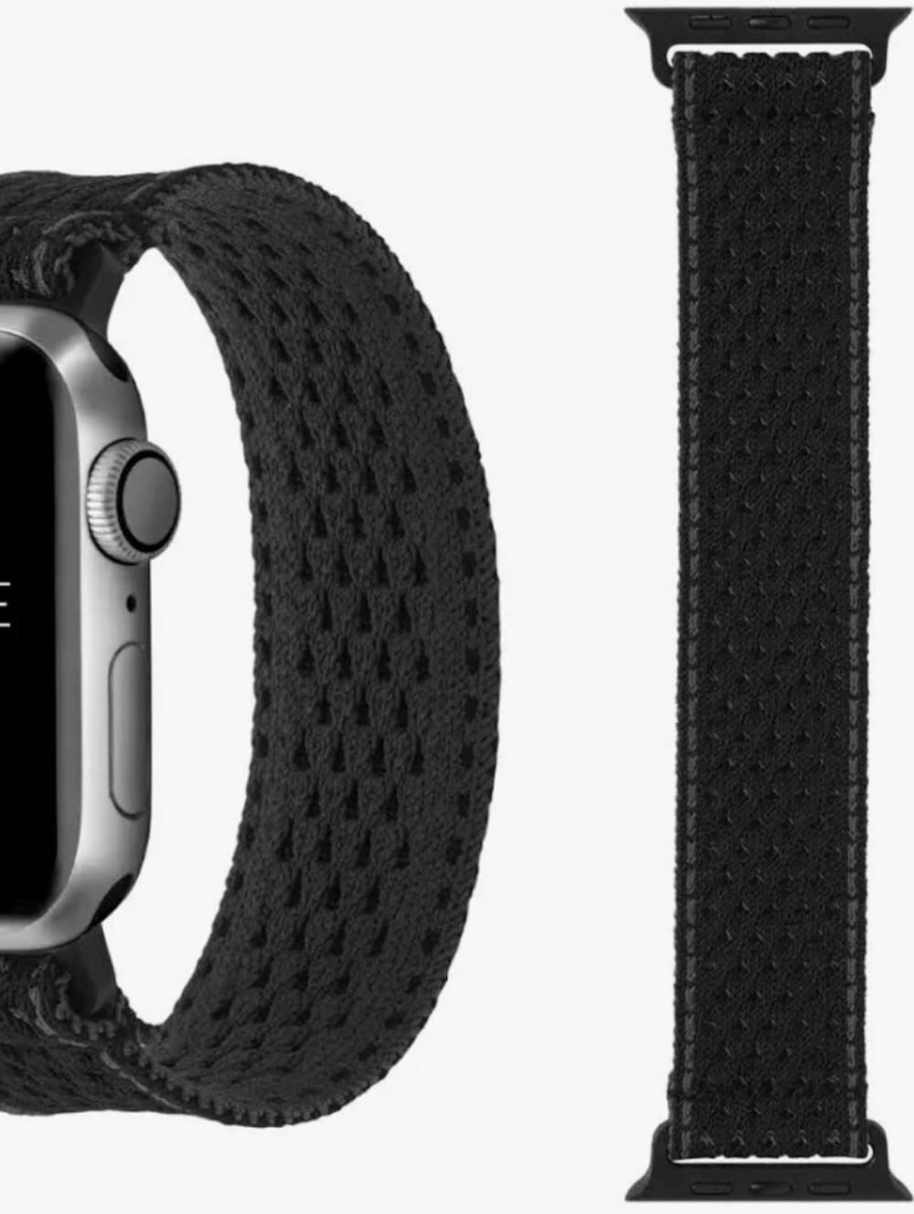 Solace Sport Loop for Apple Smart Watch Band - Black / Gray
